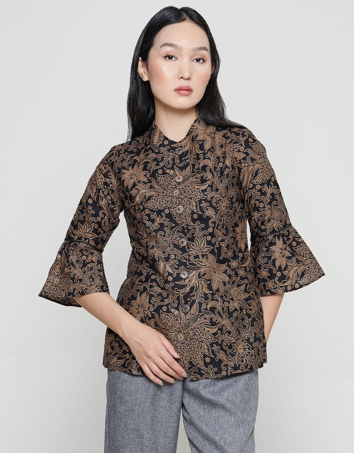 Adikusuma Variety of Flowers 2 Women's Batik Blouse