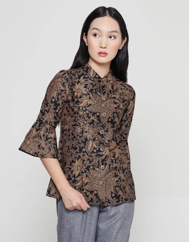 Adikusuma Variety of Flowers 2 Women's Batik Blouse