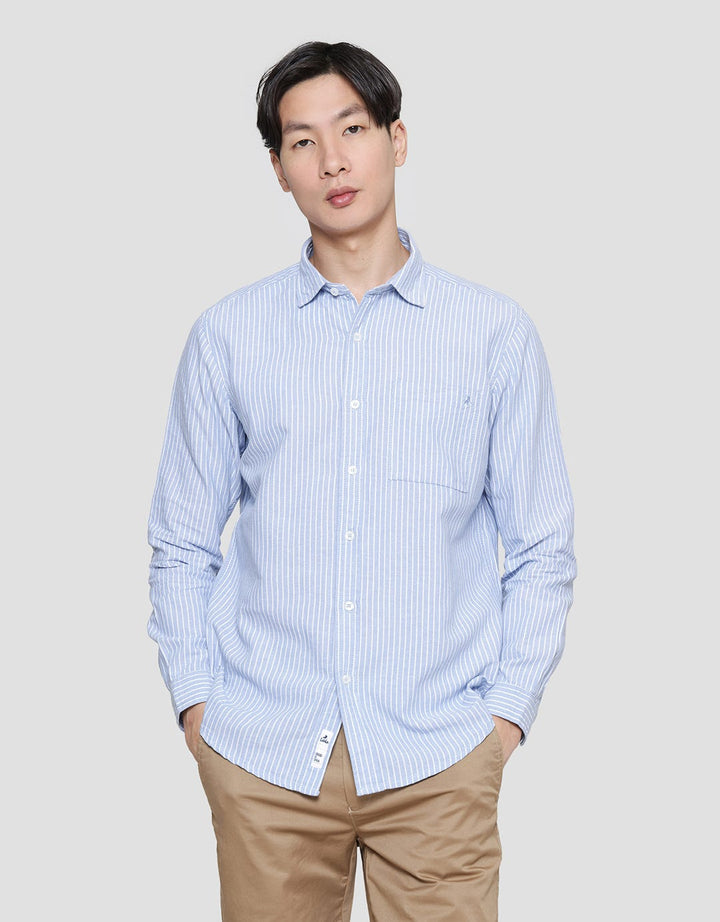 Lois Stripe Kemeja Lengan Panjang Pria