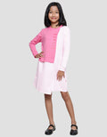Character Barbie Texture Midi Dress for Girls