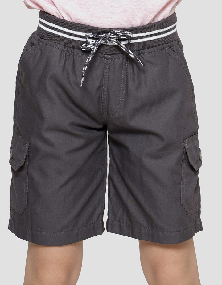 Little M Solid Cargo Twill Peach Celana Pendek Anak Laki-Laki