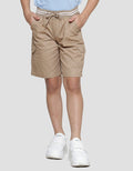Little M Solid Cargo Twill Peach Celana Pendek Anak Laki-Laki