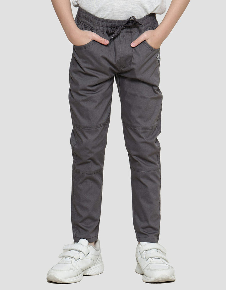 Little M  Woven Karet Stretch Bordir Celana Panjang Anak Laki-laki