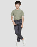 Little M Woven Reguler Karet Stretch Celana Panjang Anak Laki-Laki
