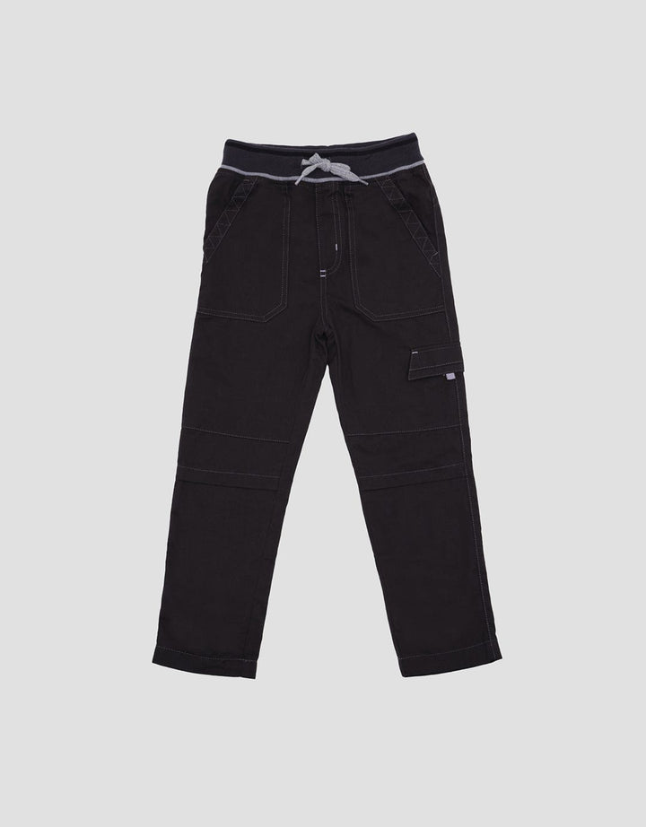 Little M Woven Reguler Rib Kntong Zigzag Celana Anak Laki-Laki