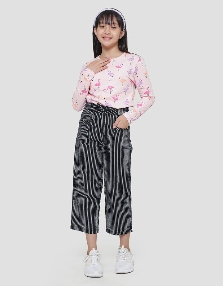 Nevada Stripes Girls Culottes Long Pants