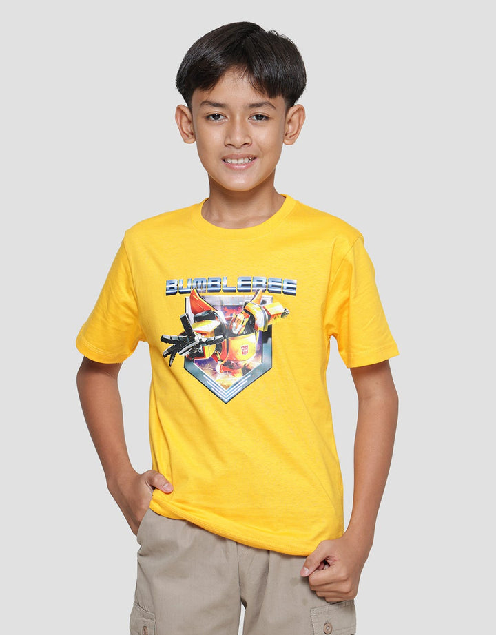 Character Bumblebee Action Short Sleeve T-shirt for Boys
