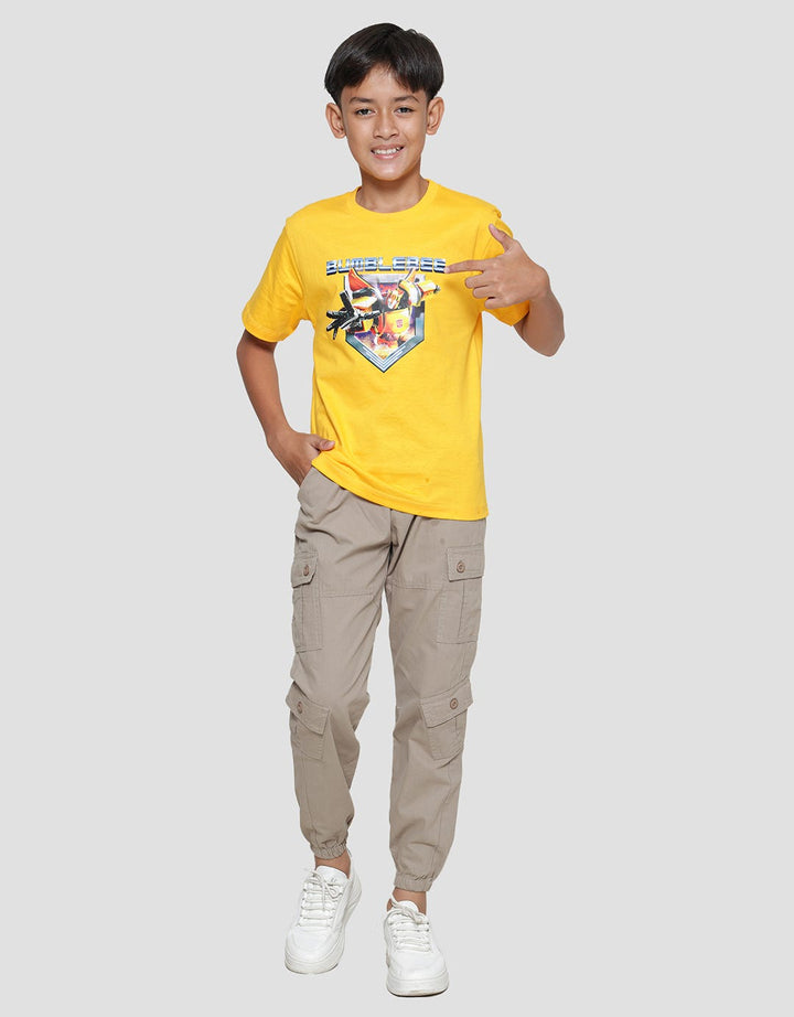 Character Bumblebee Action Short Sleeve T-shirt for Boys