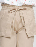 Little M Woven Paperbag Girls Culottes Pants Pocket
