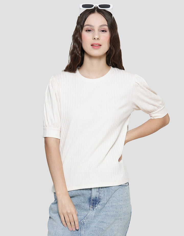 Connexion Rib Puff Sleeve Women's T-Shirt