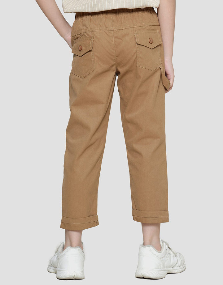 Little M  Woven Rib Tali Carpenter Celana Panjang Anak Laki-laki