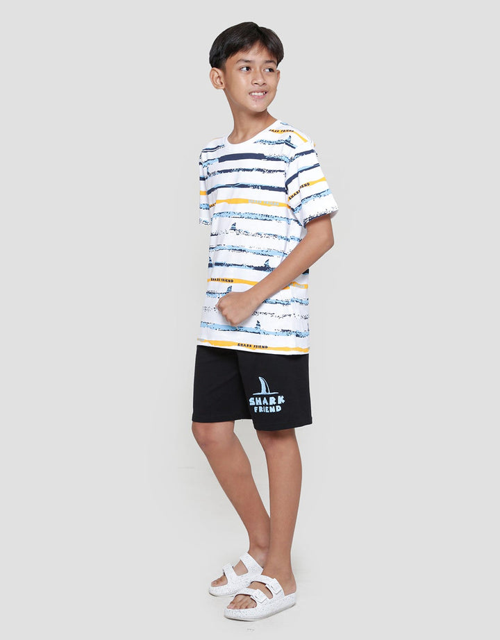 Aero Shark Friends Dewshark Baju Set Anak Laki-laki