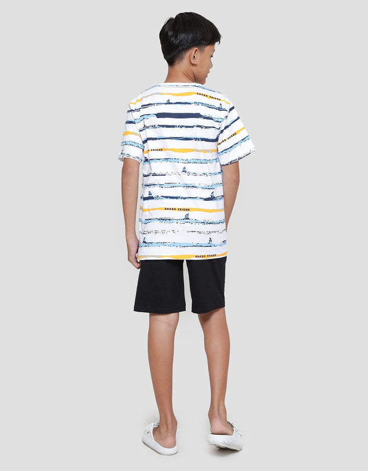 Aero Shark Friends Dewshark Baju Set Anak Laki-laki