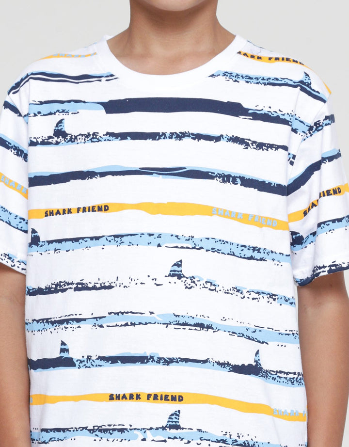 Aero Shark Friends Dewshark Baju Set Anak Laki-laki