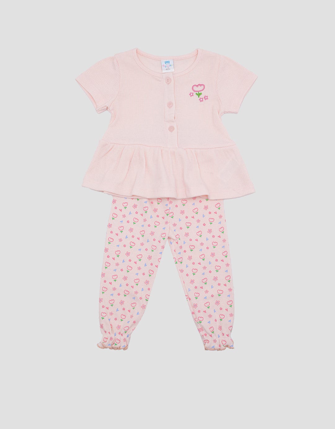 Pipiniko Rabbit Detail Kaos Anak Perempuan main image 1