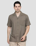 Nevada Cuban Solid Men's Short Sleeve Shirt