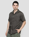 Nevada Cuban Solid Men's Short Sleeve Shirt