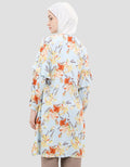 Arjuna Weda Regular Fit Kembang Abstrak Tunik Wanita