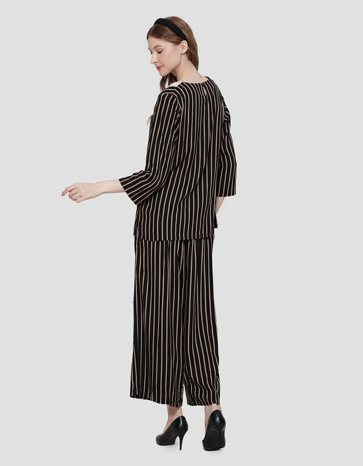 Arjuna Weda Satay Look Salur 1 Set Tunik Wanita