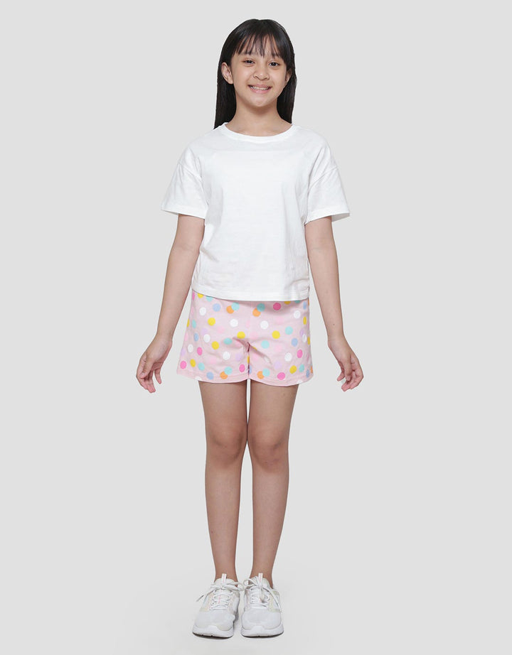 Nevada Boxy Plain Kaos Anak Perempuan