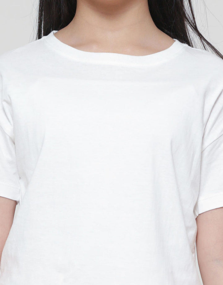 Nevada Boxy Plain Kaos Anak Perempuan