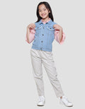 Little M Drop Needle 1 Vest Denim Anak Perempuan