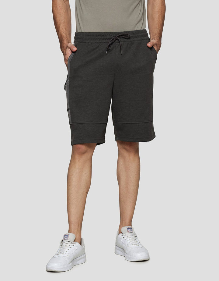 Cole Short Pants Double Knit Solid With Zipper Celana Pendek Pria