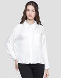 Nevada Rayon Twill Pocket Kemeja Wanita