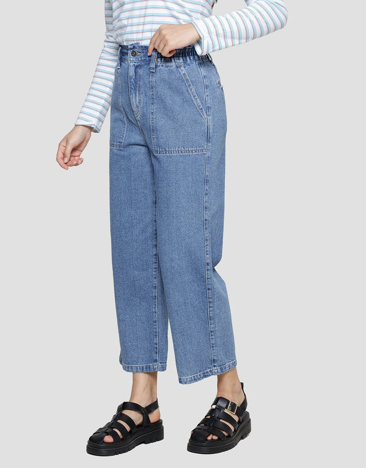 Nevada Denim Wide Leg Women's Long Pants