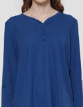 Connexion Vneck Texture Women's Long Sleeve T-Shirt