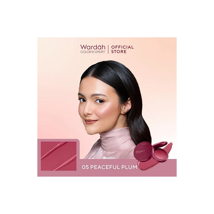 Wardah Colorfit Blush 05 Peaceful Plum 3 g