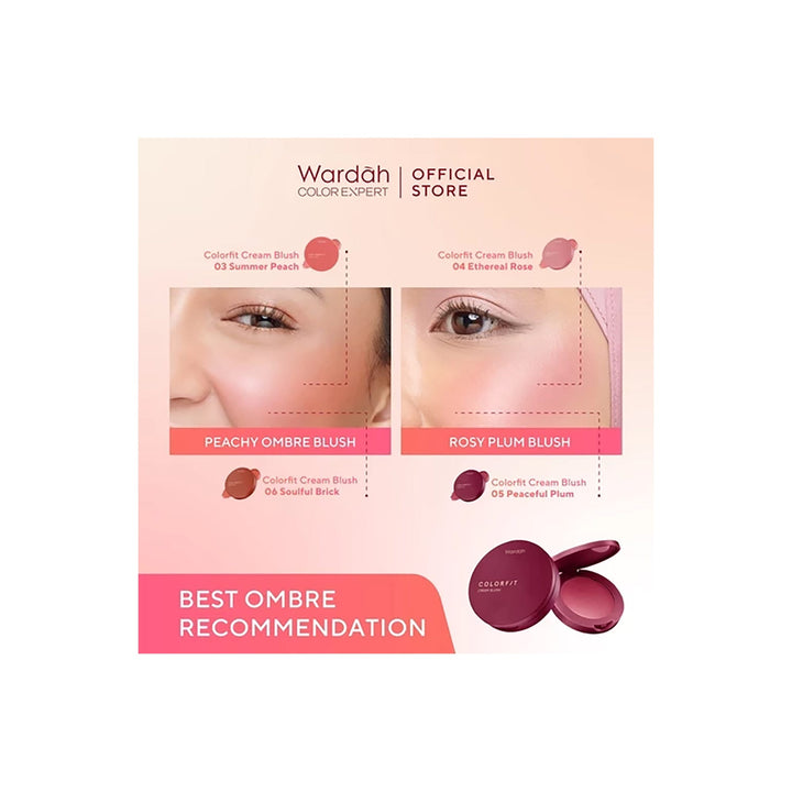 Wardah Colorfit Blush 04 Ethereal Rose 3 g