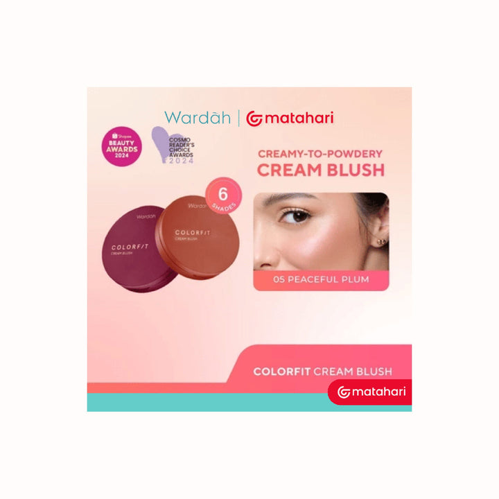 Wardah Colorfit Blush 06 Soulful Brick 3 g