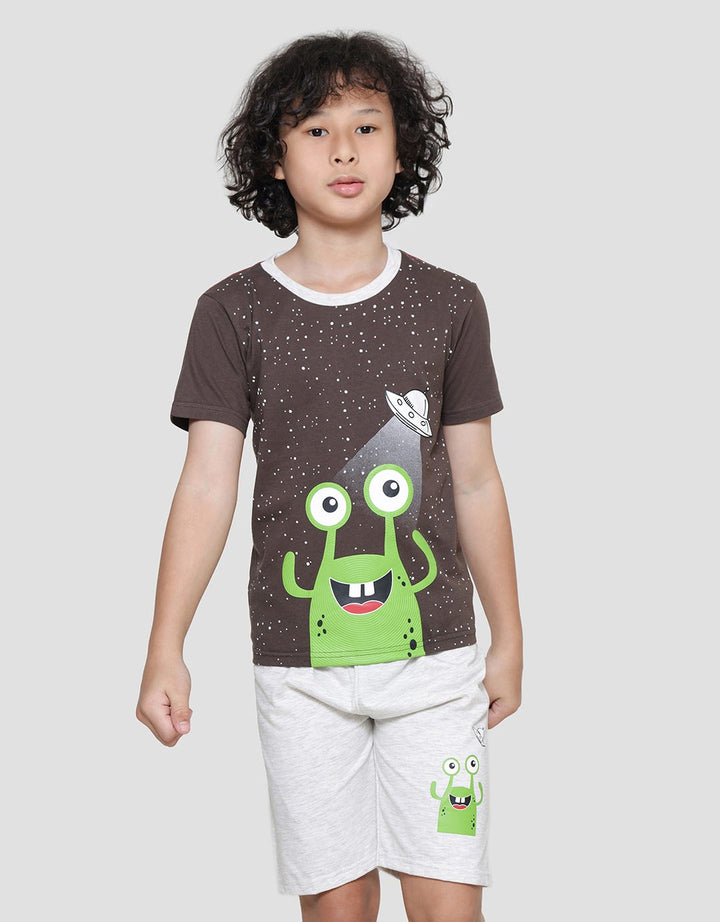 Little M  Monster Baju Set Anak Laki-Laki