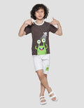 Little M  Monster Baju Set Anak Laki-Laki