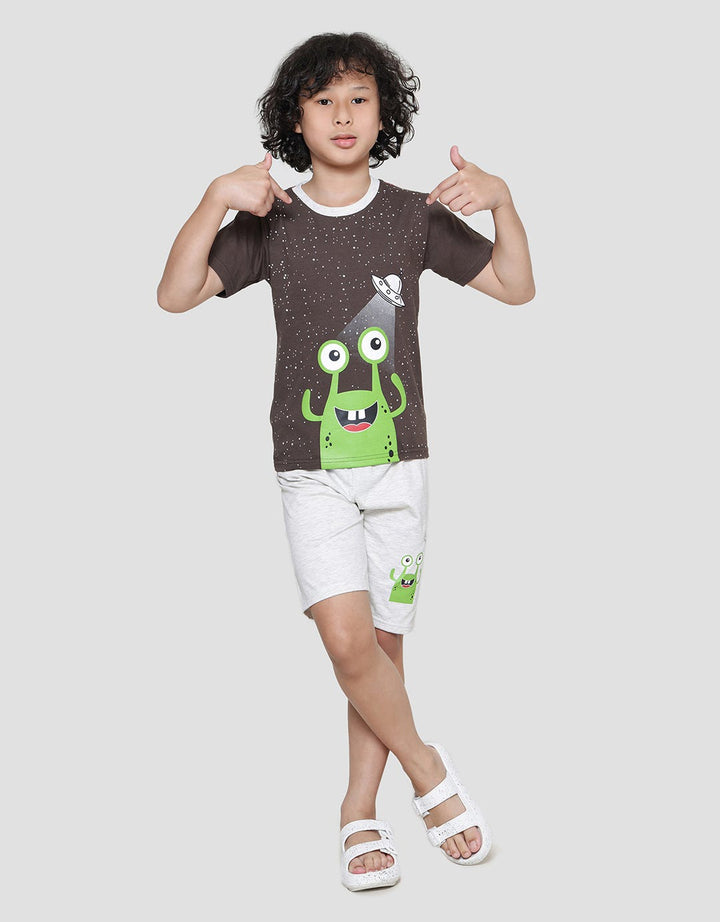 Little M  Monster Baju Set Anak Laki-Laki