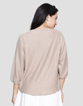 St. Yves Stripy Texture Knit Women's 7/8 T-Shirt