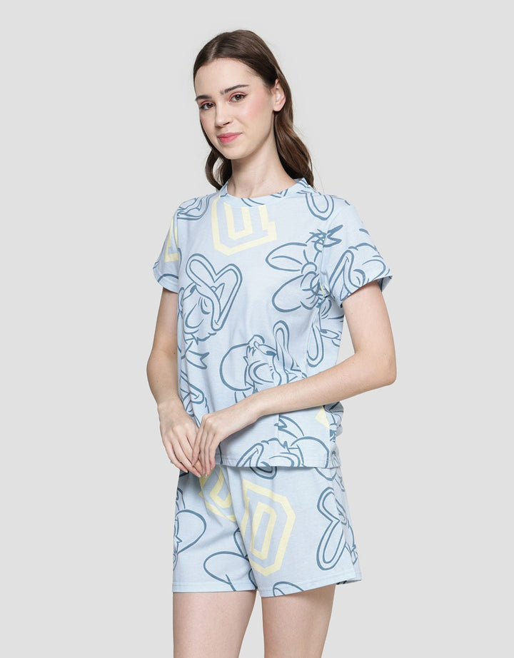 Disney Donald Outline Piyama Set Wanita