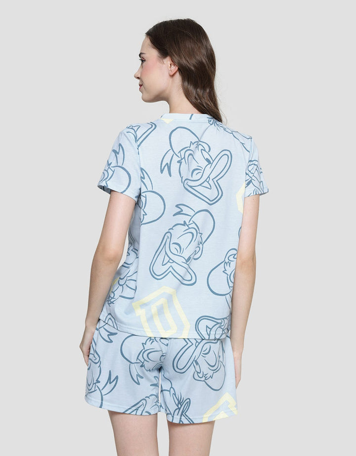 Disney Donald Outline Piyama Set Wanita