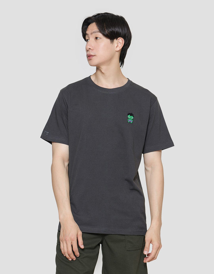 Marvel Patch Embro Hulk Kaos Lengan Pendek Pria