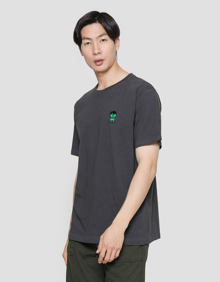 Marvel Patch Embro Hulk Kaos Lengan Pendek Pria