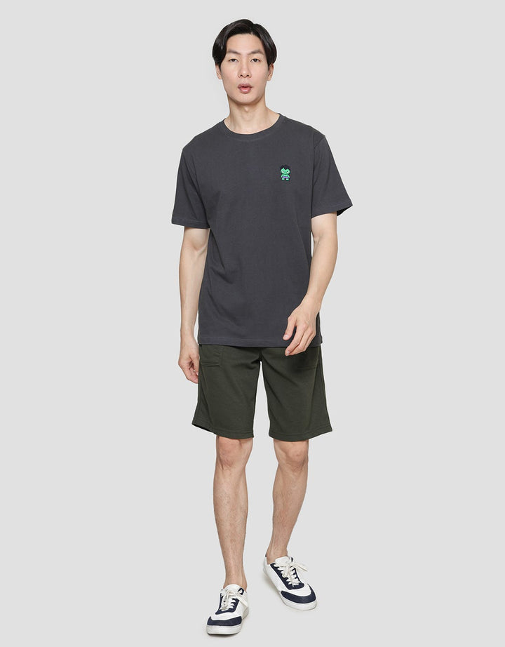 Marvel Patch Embro Hulk Kaos Lengan Pendek Pria