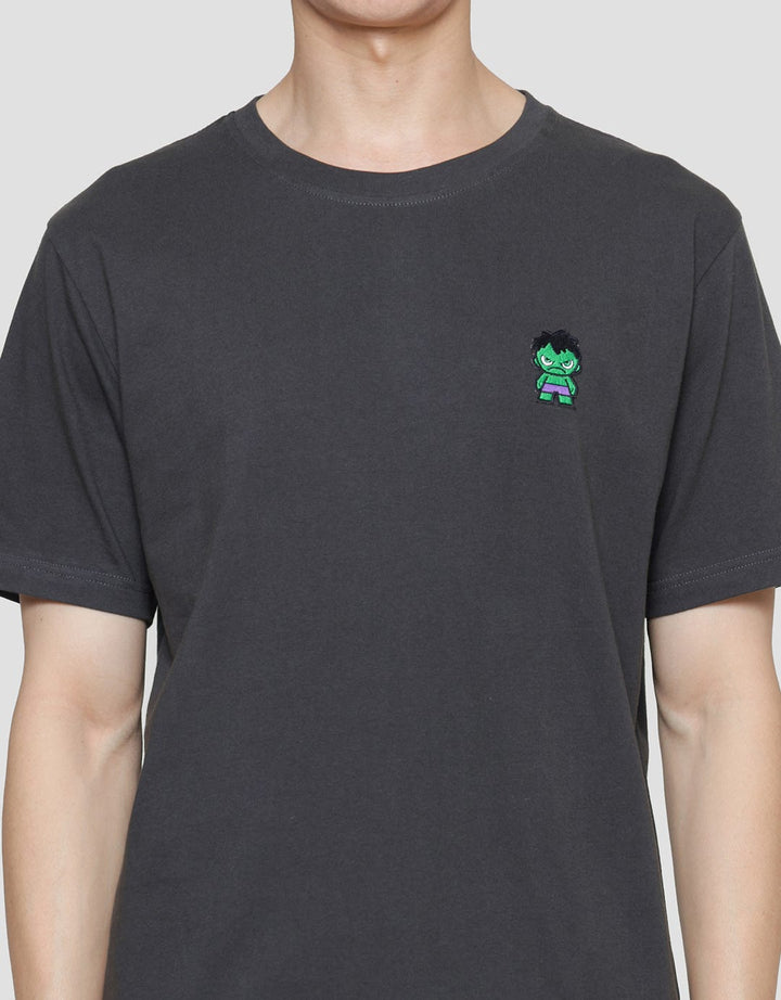 Marvel Patch Embro Hulk Kaos Lengan Pendek Pria