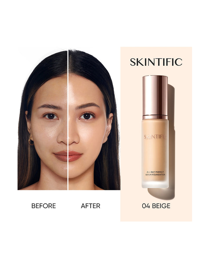 Skintific All Day Perfect Soft Matte Serum Foundation 04 Beige