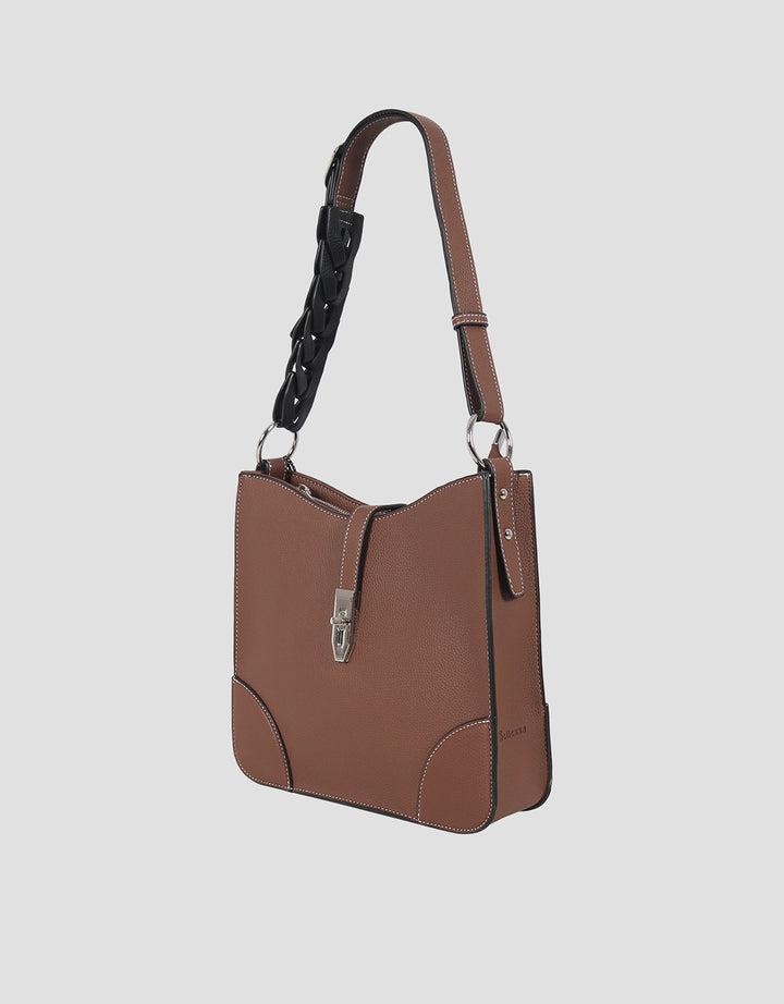 Bellezza Half Braid Strap Sling Bag Wanita