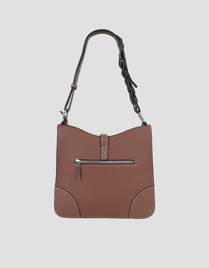 Bellezza Half Braid Strap Sling Bag Wanita