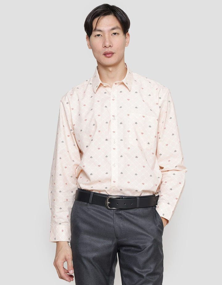 Stanley Adams Prints Regular Fit Kemeja Lengan Panjang Pria