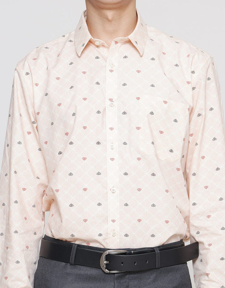 Stanley Adams Prints Regular Fit Kemeja Lengan Panjang Pria