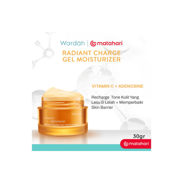 Wardah Vitamin C + Adenosine Radiant Charge Gel Moisturizer 30g