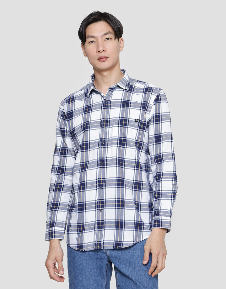 Lois Plaid Look Men's Long Sleeve Shirt